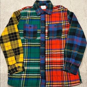 GAP Colorful Plaid Kids Button Down Shirt
